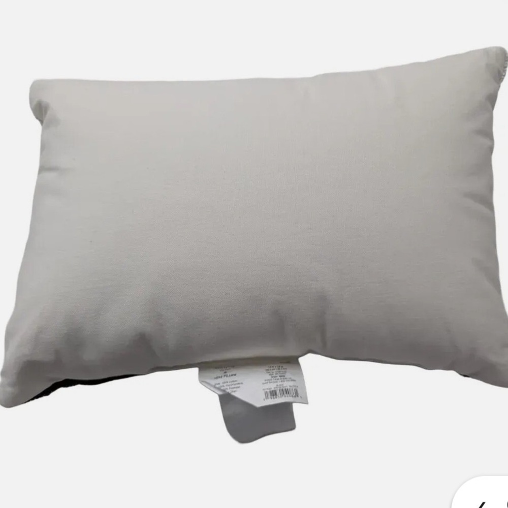Kate Spade x Target Beaded Lumbar Throw Pillow Black/White Take it Easy NWT - Picture 2 of 6